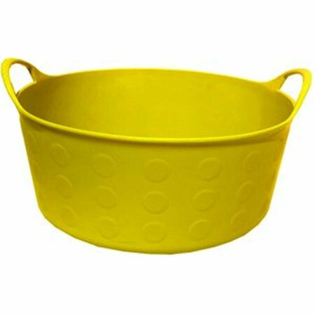 TOTALTURF 4 gal Tuff Flex Tub - Yellow TO3328783